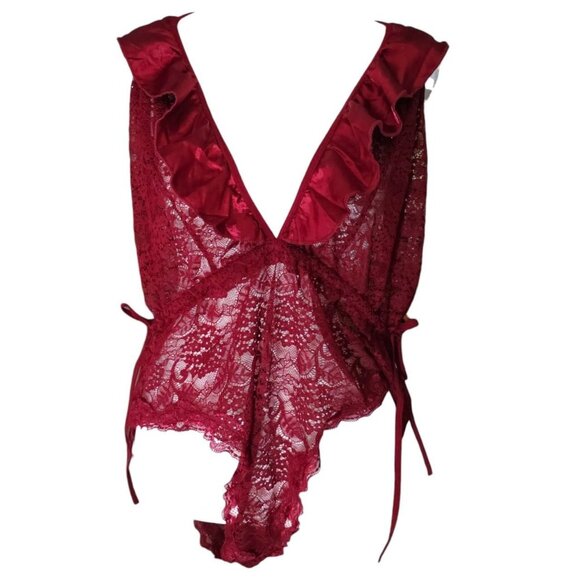Red Lace Bodysuit - Picture 1 of 4